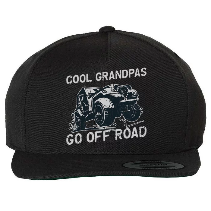 Cool Grandpas Go Off Road Offroading Wool Snapback Cap