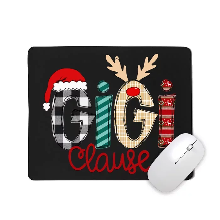 Christmas Grandma Gigi Clause and Gigi Claus Mousepad