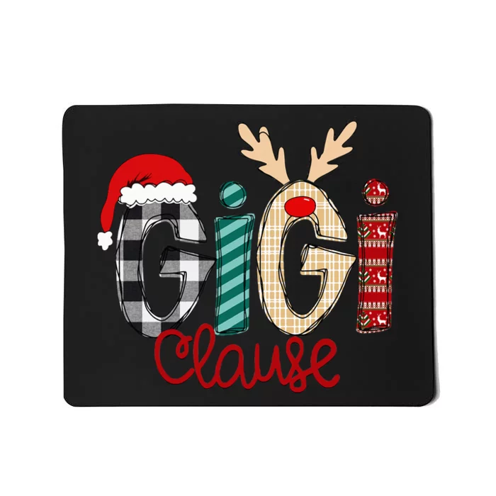 Christmas Grandma Gigi Clause and Gigi Claus Mousepad