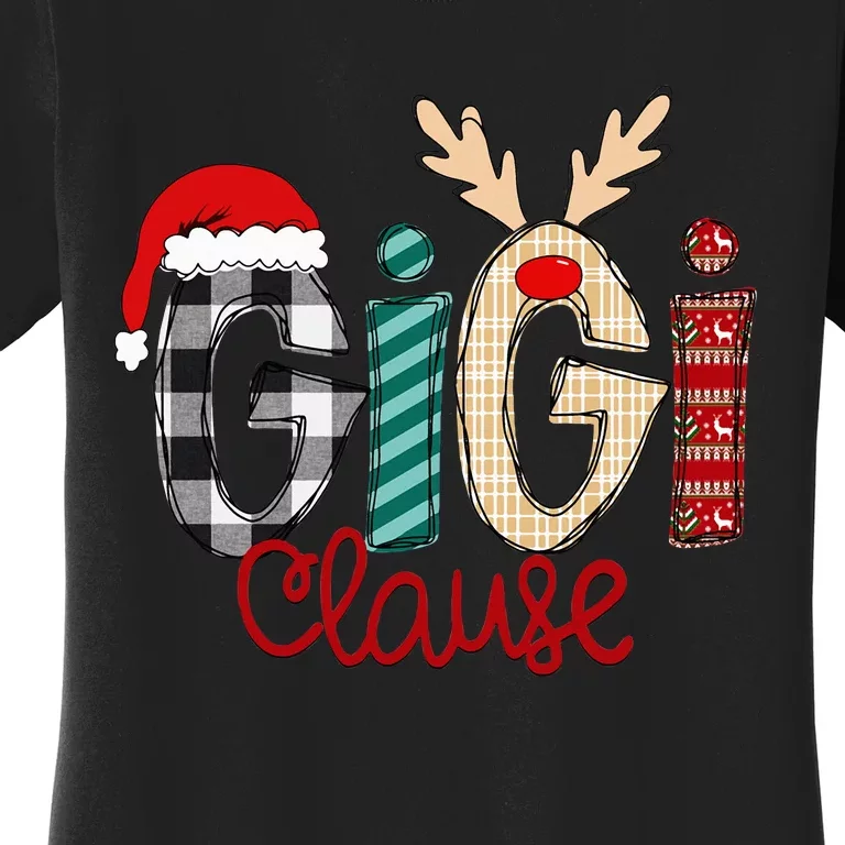 Christmas Grandma Gigi Clause and Gigi Claus Women's T-Shirt