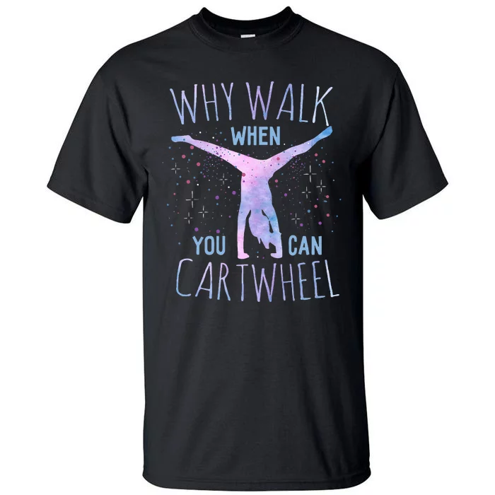 Cartwheel Gymnast Girl Classic Tiedye Tall T-Shirt