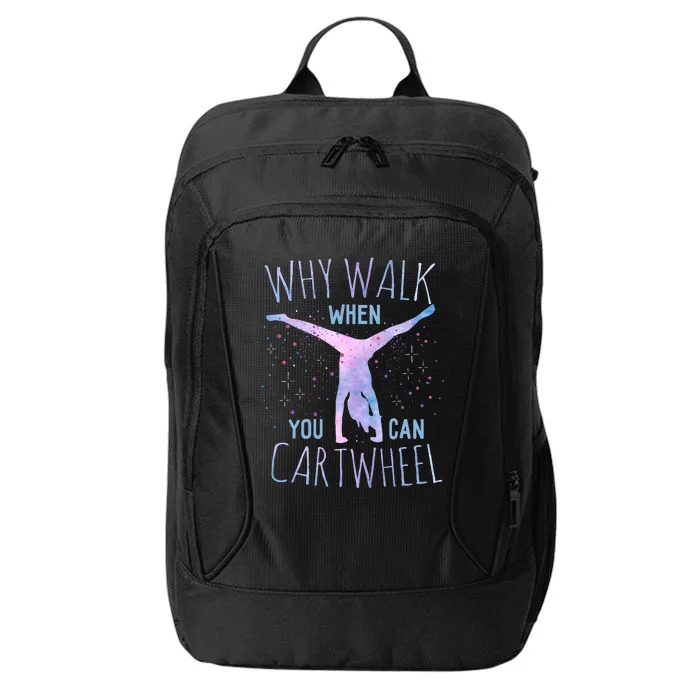 Cartwheel Gymnast Girl Classic Tiedye City Backpack