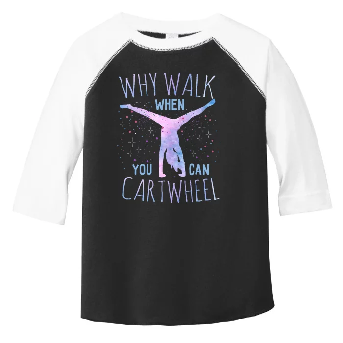 Cartwheel Gymnast Girl Classic Tiedye Toddler Fine Jersey T-Shirt