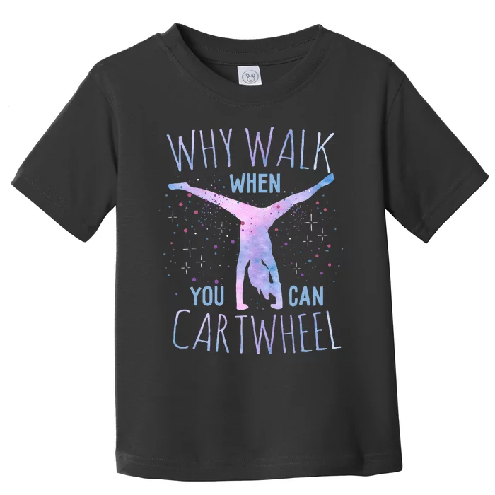 Cartwheel Gymnast Girl Classic Tiedye Toddler T-Shirt