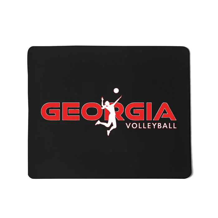 Court Game Ga Team Atlanta Georgia Volleyball Player Mousepad