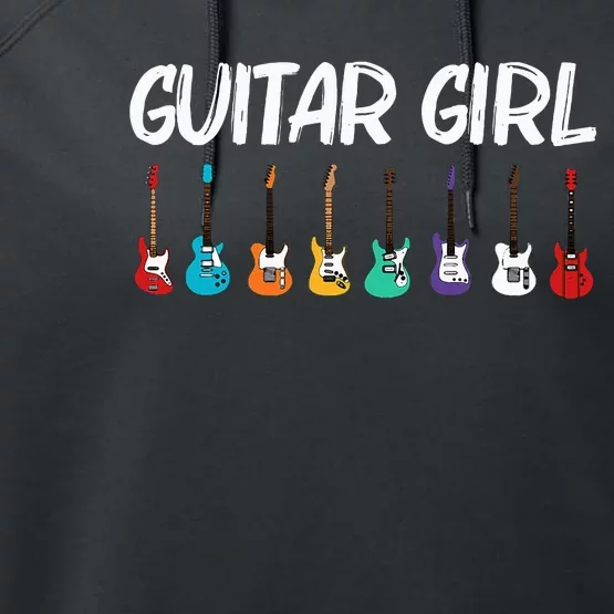 Cool Guitar Gift For Acoustic Guitarist Band Music Performance Fleece Hoodie