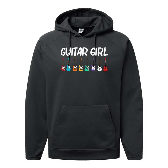 Cool Guitar Gift For Acoustic Guitarist Band Music Performance Fleece Hoodie