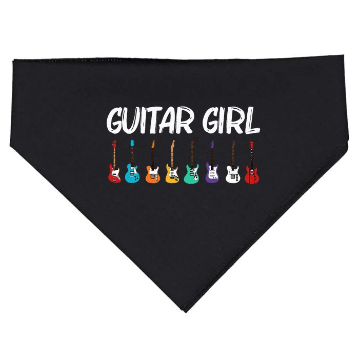 Cool Guitar Gift For Acoustic Guitarist Band Music USA-Made Doggie Bandana