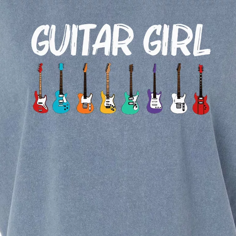 Cool Guitar Gift For Acoustic Guitarist Band Music Garment-Dyed Women's Muscle Tee