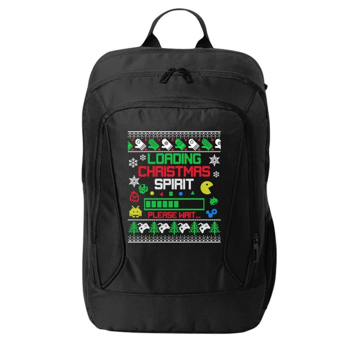 Christmas Gaming Gift Loading Christmas Spirit For Gamer Ugly Meaningful Gift City Backpack