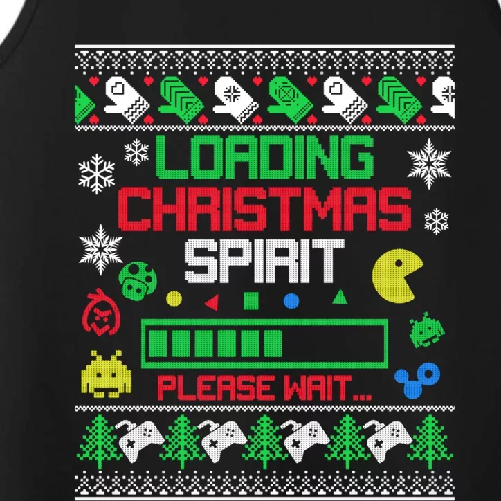 Christmas Gaming Gift Loading Christmas Spirit For Gamer Ugly Meaningful Gift Performance Tank