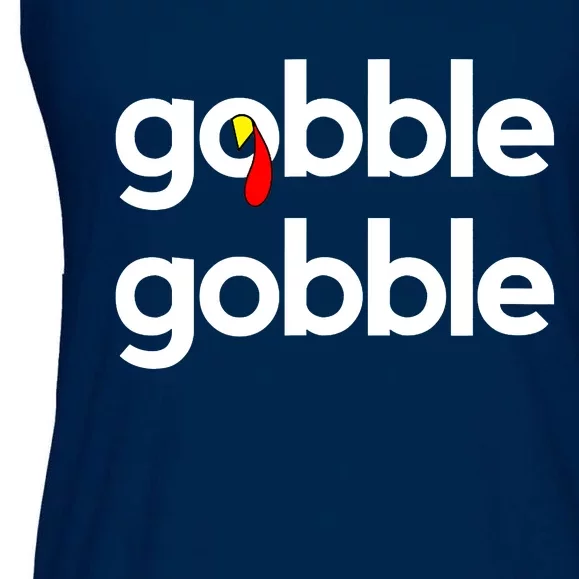 Cute Gobble Gobble Turkey Pilgrim Little Boys Thanksgiving Ladies Essential Flowy Tank