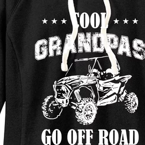 Cool Grandpas Go Off Road UTV ATV 4 Wheeler Off Road Riding Women's Fleece Hoodie