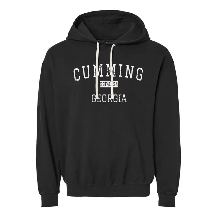 Cumming Georgia Ga Vintage Garment-Dyed Fleece Hoodie