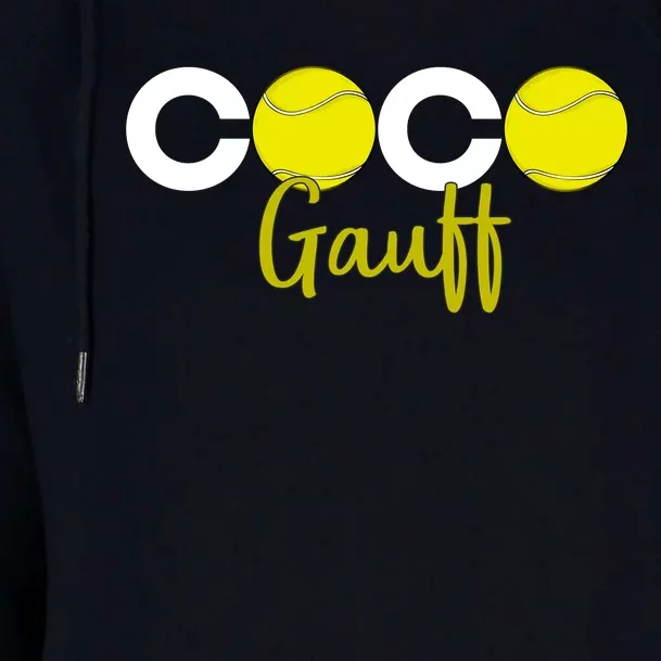 Coco Gauff Gauff Call Me Coco Coco Fan Softball Lover Womens Funnel Neck Pullover Hood