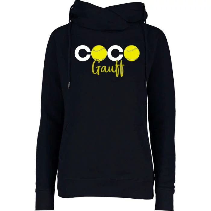 Coco Gauff Gauff Call Me Coco Coco Fan Softball Lover Womens Funnel Neck Pullover Hood