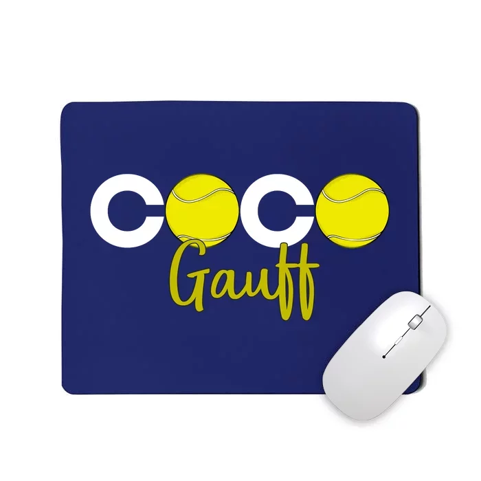 Coco Gauff Gauff Call Me Coco Coco Fan Softball Lover Mousepad