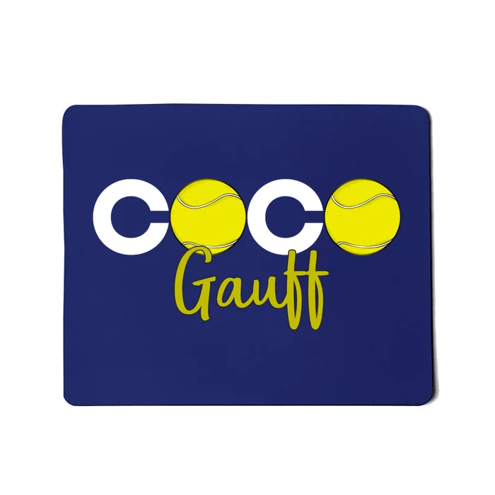 Coco Gauff Gauff Call Me Coco Coco Fan Softball Lover Mousepad