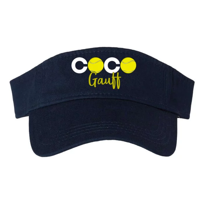 Coco Gauff Gauff Call Me Coco Coco Fan Softball Lover Valucap Bio-Washed Visor