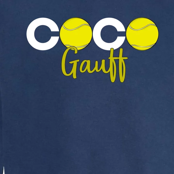 Coco Gauff Gauff Call Me Coco Coco Fan Softball Lover Garment-Dyed Sweatshirt