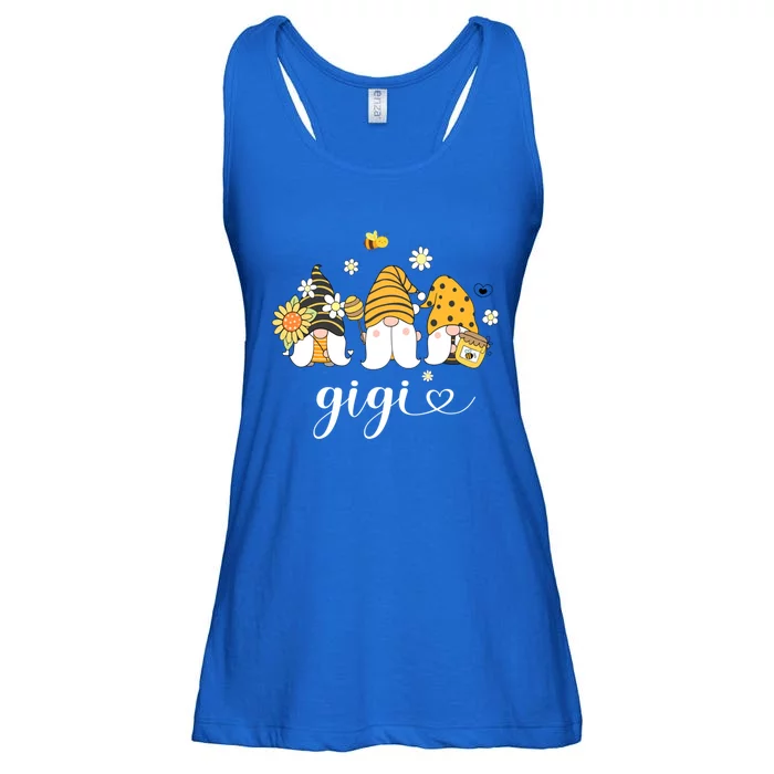 Cute Gigi Gnomes With Bees And Sunflower Country Style Funny Gift Ladies Essential Flowy Tank