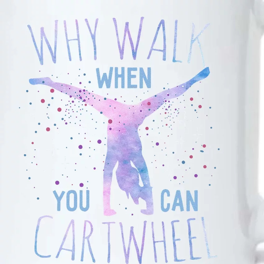 Cartwheel Gymnast Girl Classic Fit Tiedye Black Color Changing Mug