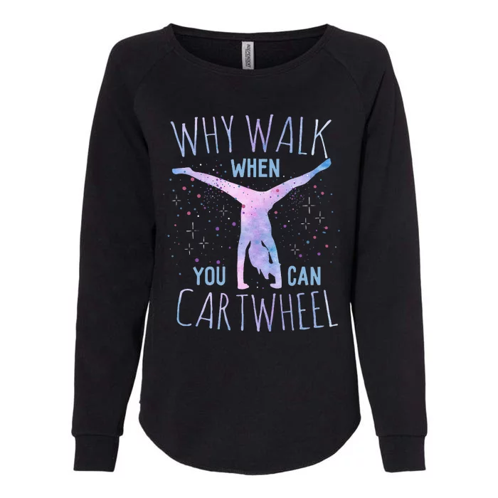 Cartwheel Gymnast Girl Classic Fit Tiedye Womens California Wash Sweatshirt