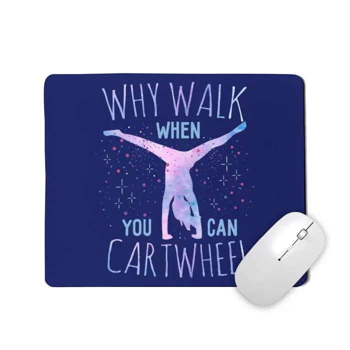 Cartwheel Gymnast Girl Classic Fit Tiedye Mousepad