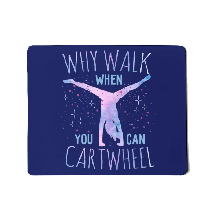 Cartwheel Gymnast Girl Classic Fit Tiedye Mousepad