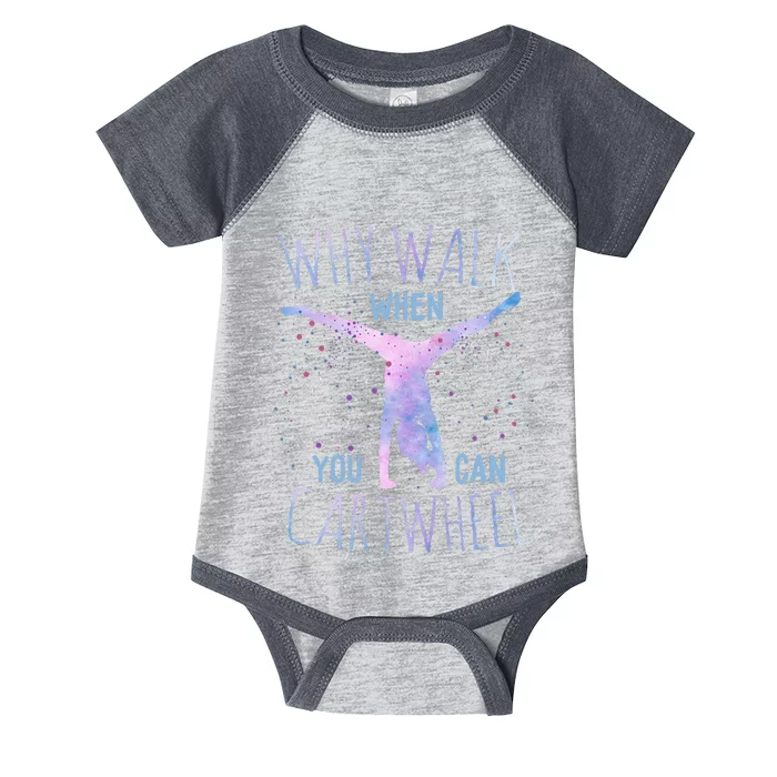 Cartwheel Gymnast Girl Classic Fit Tiedye Infant Baby Jersey Bodysuit