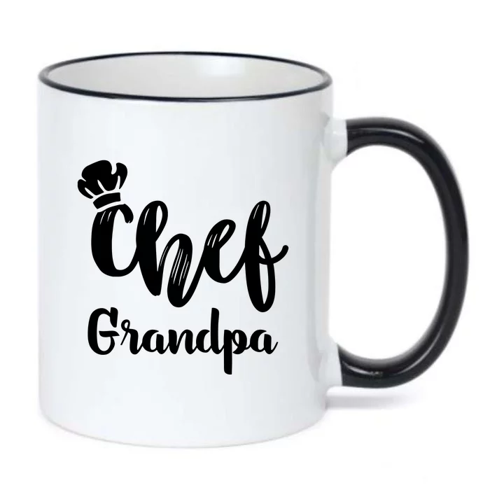 Chef Grandpa Grandfather Cooking T Black Color Changing Mug