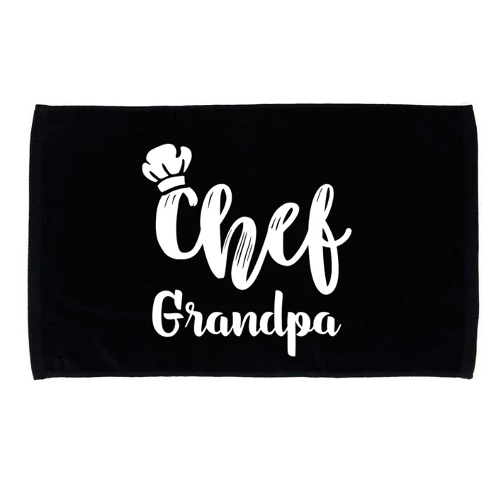 Chef Grandpa Grandfather Cooking T Microfiber Hand Towel