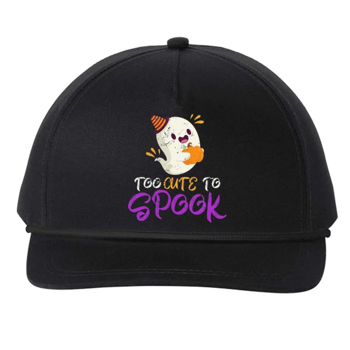 Cute Ghoul Gift Idea Spooky Ghost Halloween Snapback Five-Panel Rope Hat