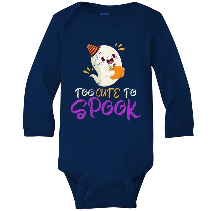 Cute Ghoul Gift Idea Spooky Ghost Halloween Baby Long Sleeve Bodysuit