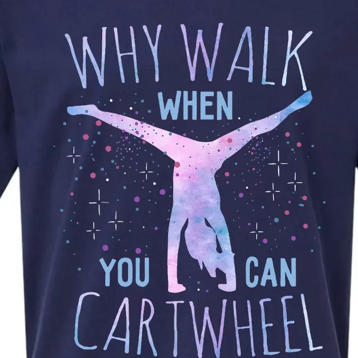 Cartwheel Gymnast Girl Classic Fit Tie Dye Black Sueded Cloud Jersey T-Shirt