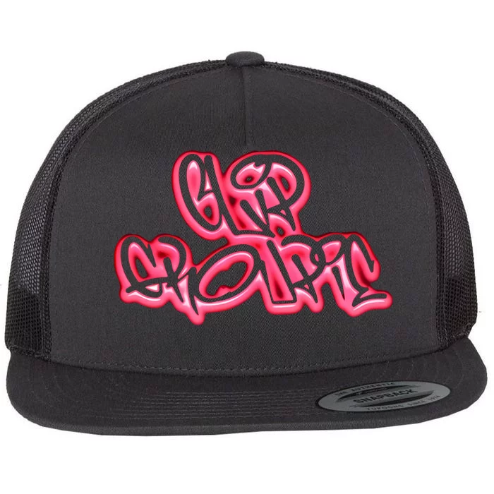 Clip Groupe Graffiti Flat Bill Trucker Hat