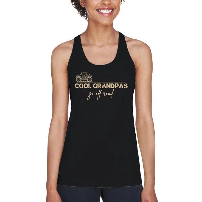 Cool Grandpas Go Off Road Utv Side By Side Accessories Women's Racerback Tank