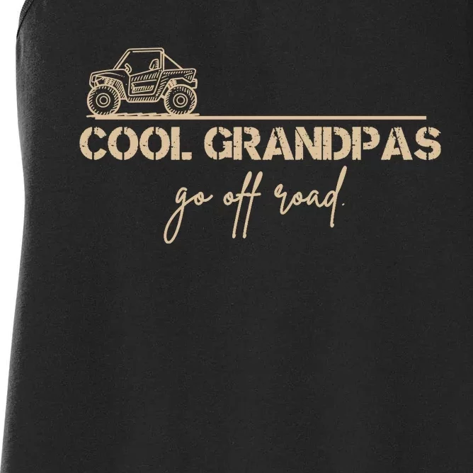 Cool Grandpas Go Off Road Utv Side By Side Accessories Women's Racerback Tank