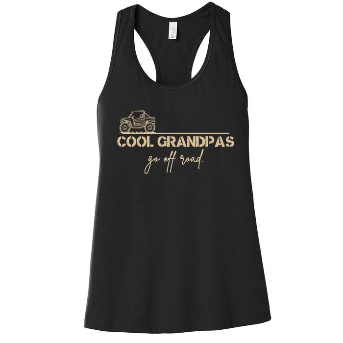 Cool Grandpas Go Off Road Utv Side By Side Accessories Women's Racerback Tank