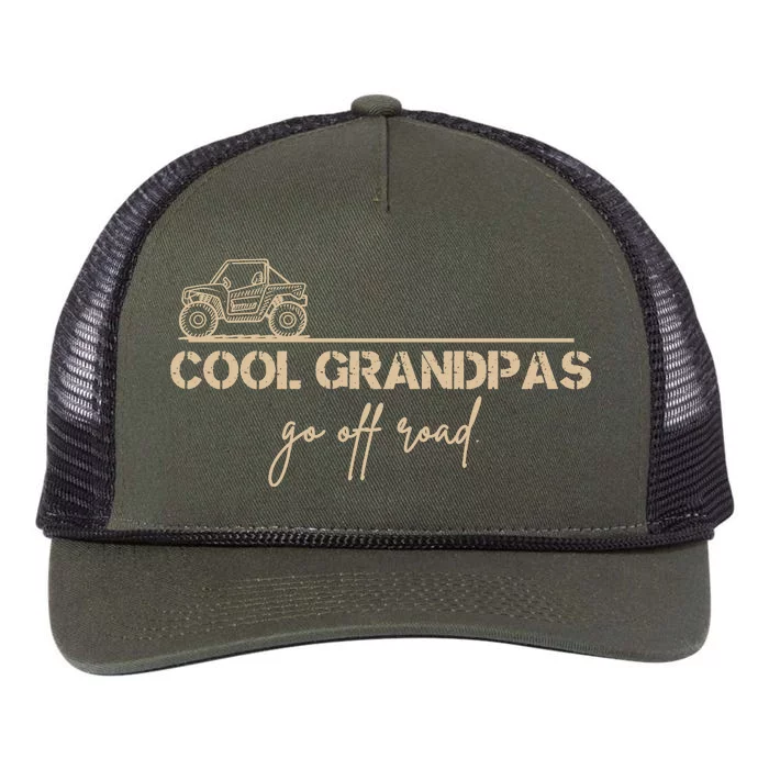 Cool Grandpas Go Off Road Utv Side By Side Accessories Retro Rope Trucker Hat Cap