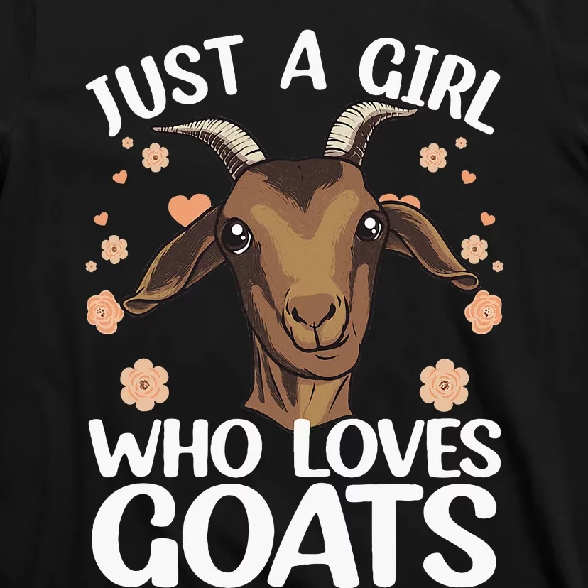 Cool Goat Girl Goat Whisperer Farm Animal Farmer T-Shirt