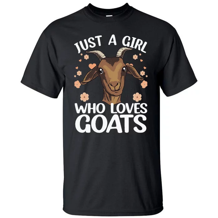 Cool Goat Girl Goat Whisperer Farm Animal Farmer Tall T-Shirt