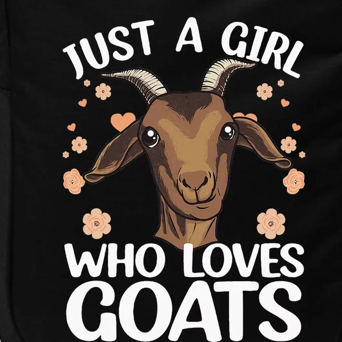 Cool Goat Girl Goat Whisperer Farm Animal Farmer Impact Tech Backpack