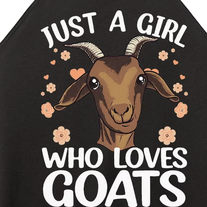 Cool Goat Girl Goat Whisperer Farm Animal Farmer Women’s Perfect Tri Rocker Tank