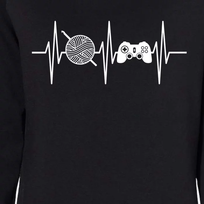 Crochet Gamer Gift Gaming Lover Funny Crocheting Funny Gift Womens California Wash Sweatshirt