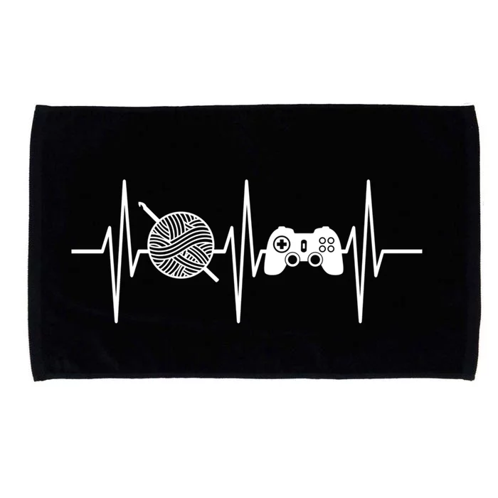 Crochet Gamer Gift Gaming Lover Funny Crocheting Funny Gift Microfiber Hand Towel