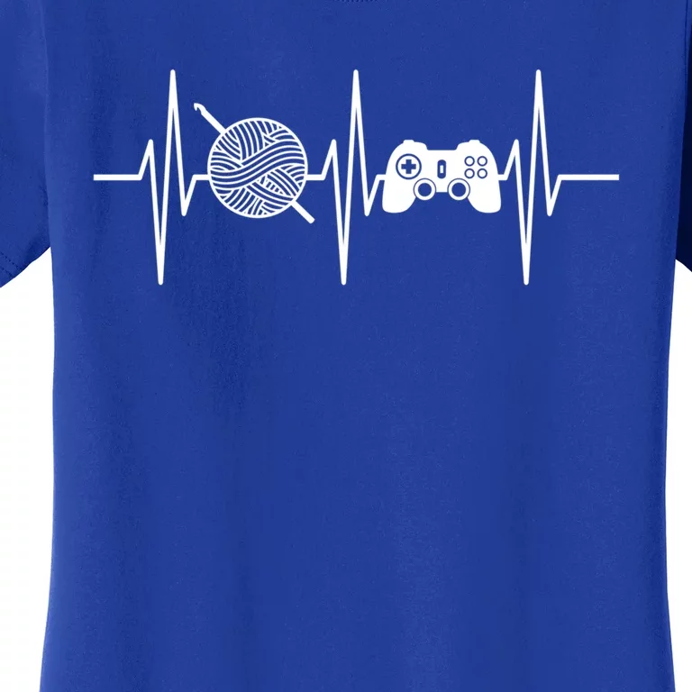 Crochet Gamer Gift Gaming Lover Funny Crocheting Funny Gift Women's T-Shirt