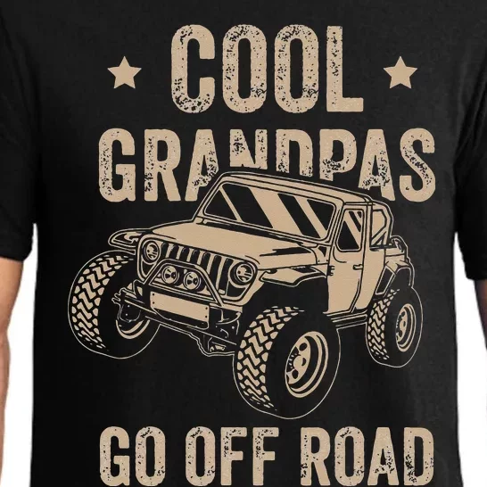 Cool Grandpas Go Off Road Off Road Gift 4x4 Dirt Pajama Set