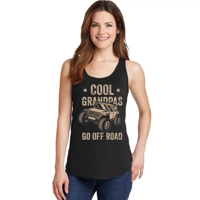 Cool Grandpas Go Off Road Off Road Gift 4x4 Dirt Ladies Essential Tank