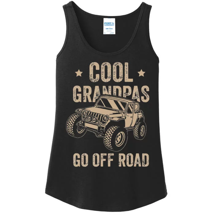 Cool Grandpas Go Off Road Off Road Gift 4x4 Dirt Ladies Essential Tank